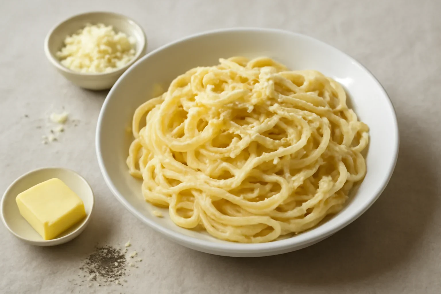 Fettuccine Alfredo – rețeta de paste în sos de unt cu parmezan