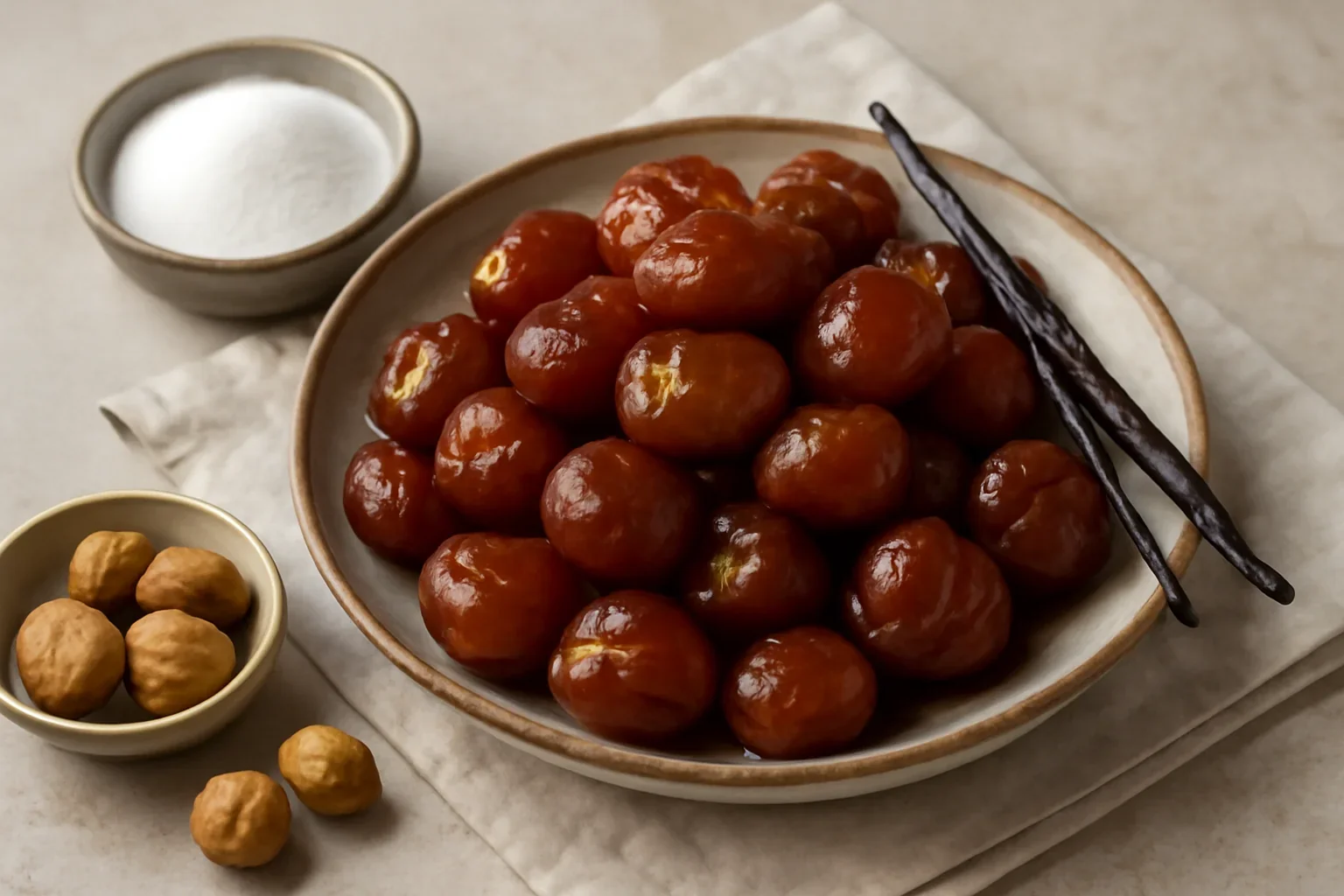 Castane glasate confiate reteta de marrons glaces