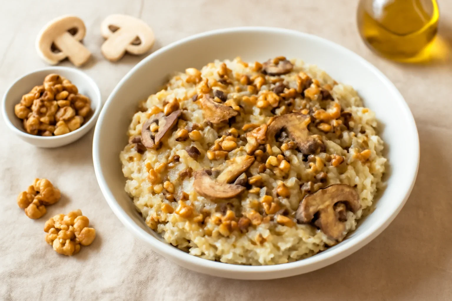 Risotto cu ciuperci si nuca