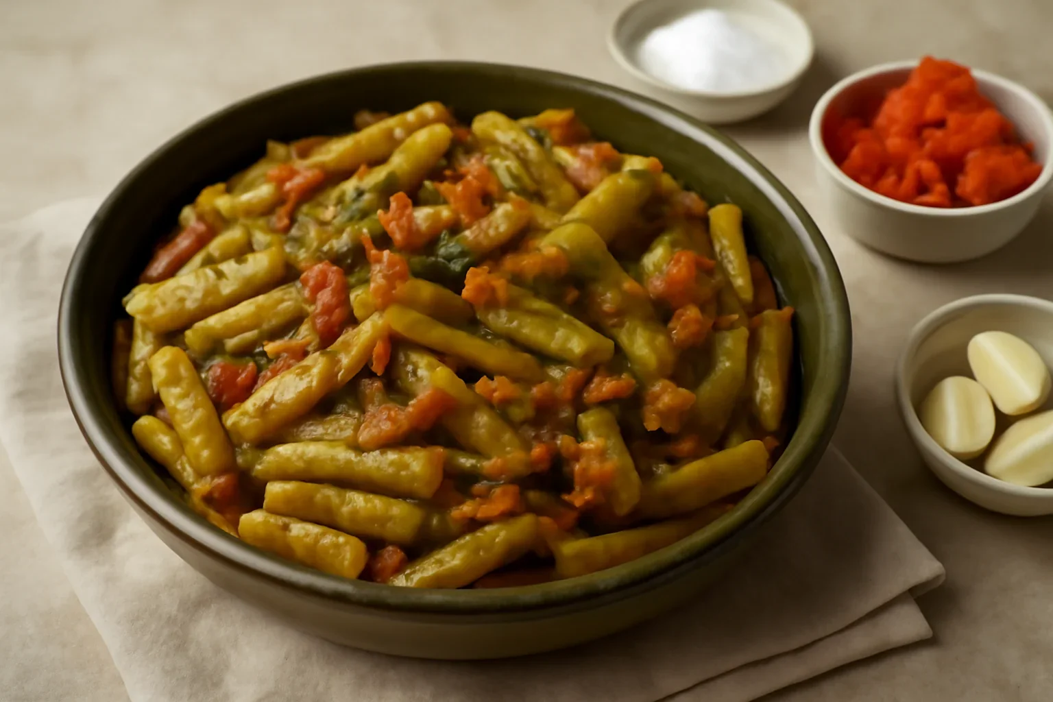 Fasole pastai cu rosii pentru iarna