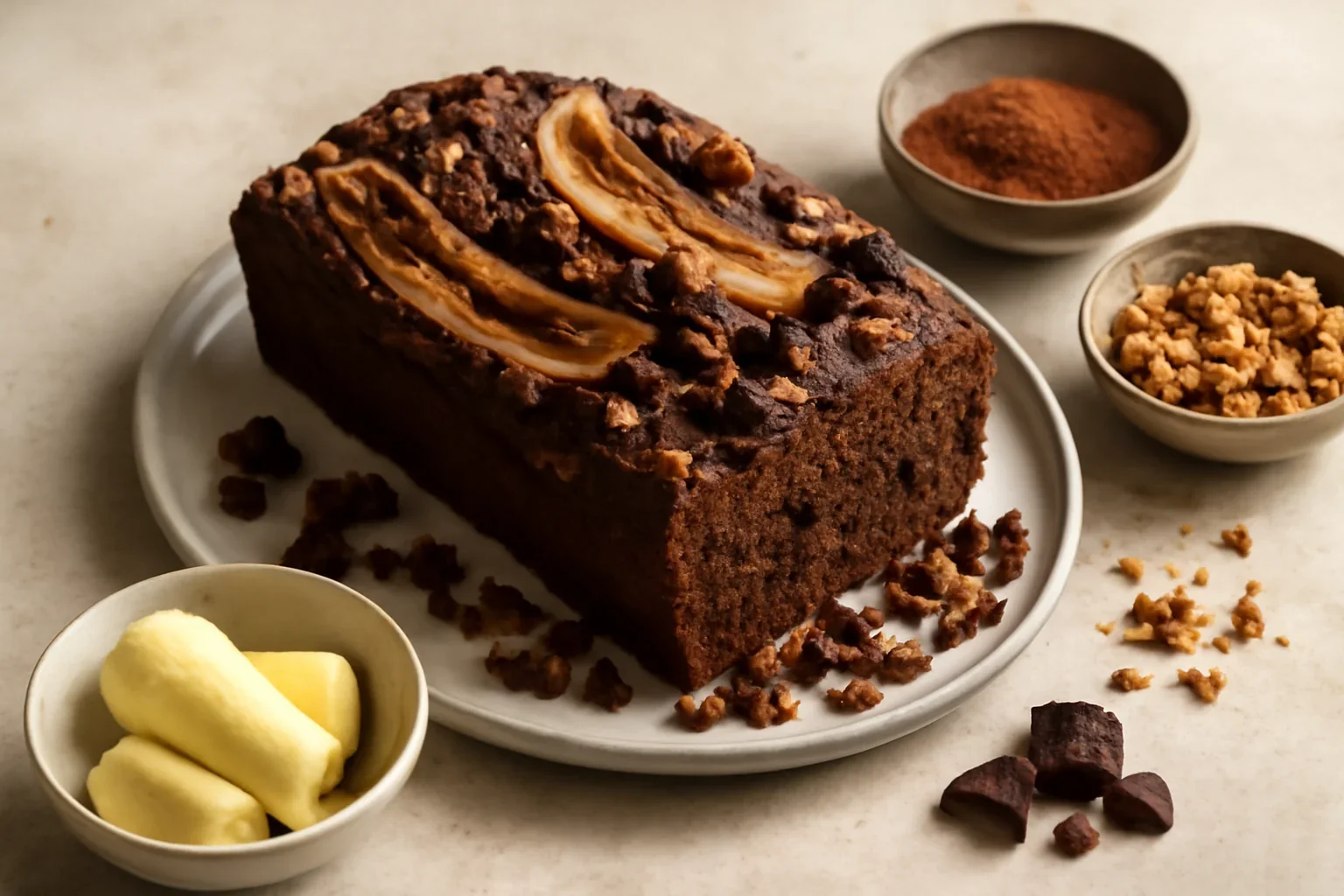 Banana bread cu ciocolata