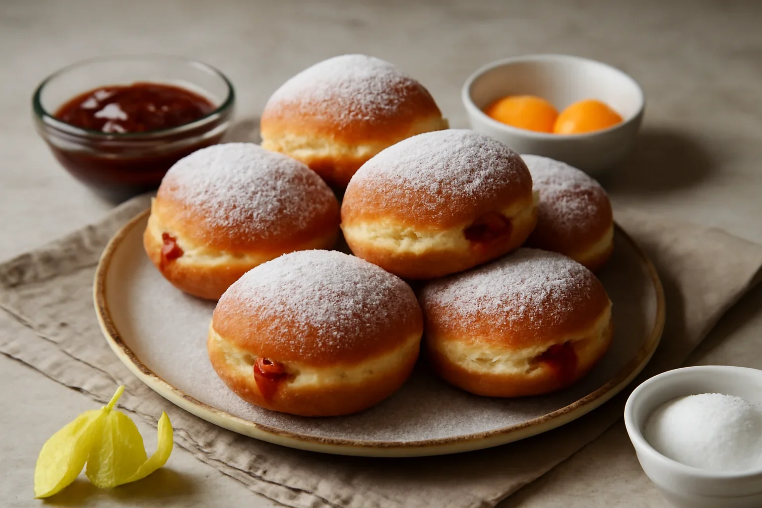 Gogosi berlineze pufoase – reteta germana de Berliner Krapfen