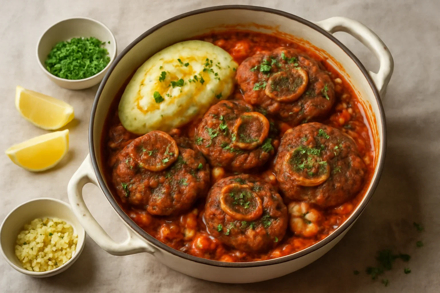 Osso buco sau rasol de vițel gătit lent