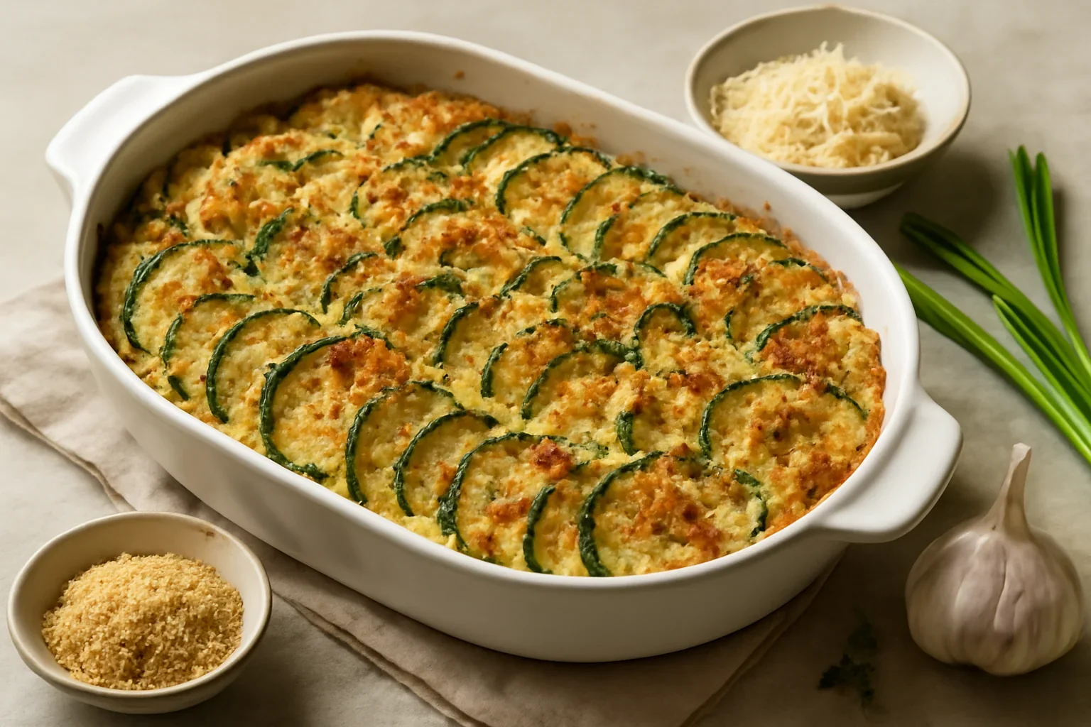 Dovlecei gratinati la cuptor perfecti pentru vara