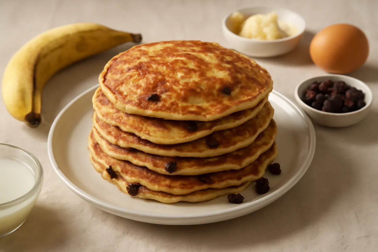 Clătite cu banane – rețeta de pancakes cu banane