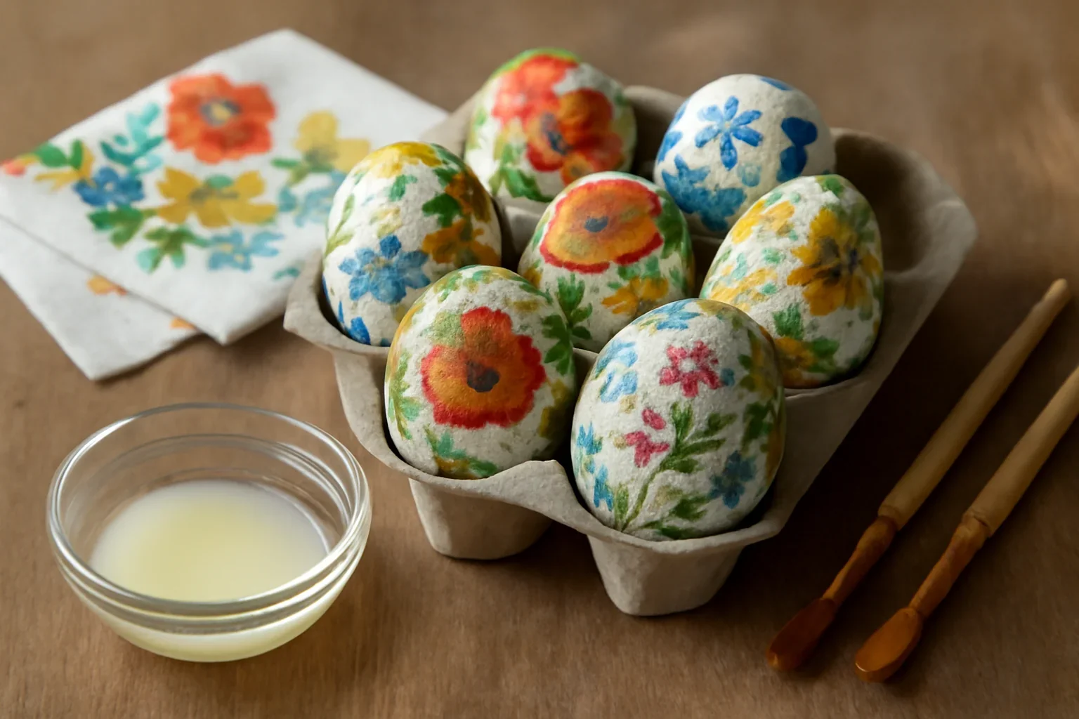 Cum se colorează ouăle cu tehnica servețelului? Cum se decorează ouăle de Paști?