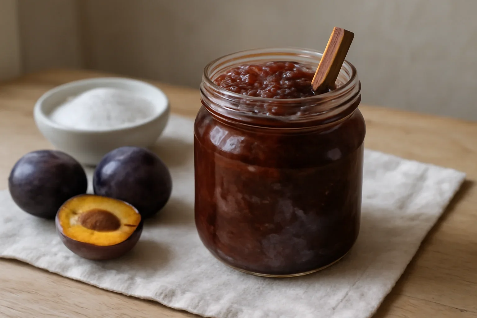 Gem de prune facut in casa, aromat si gustos