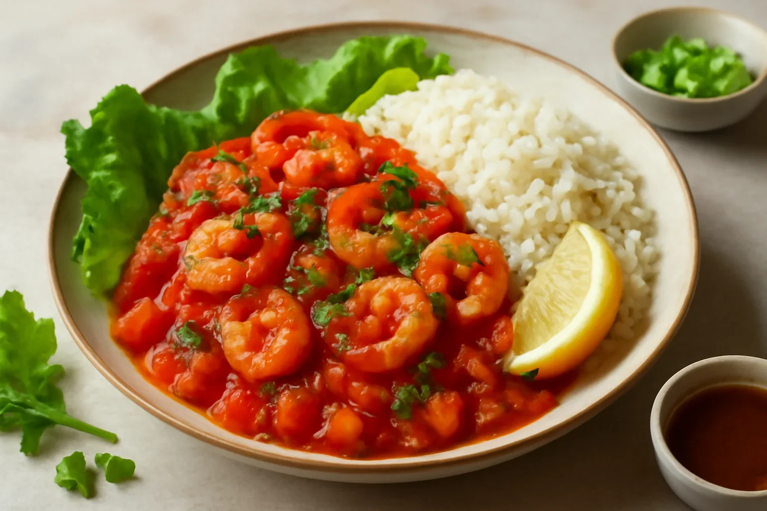Shrimp créole, mancarica de creveti ca in Louisiana