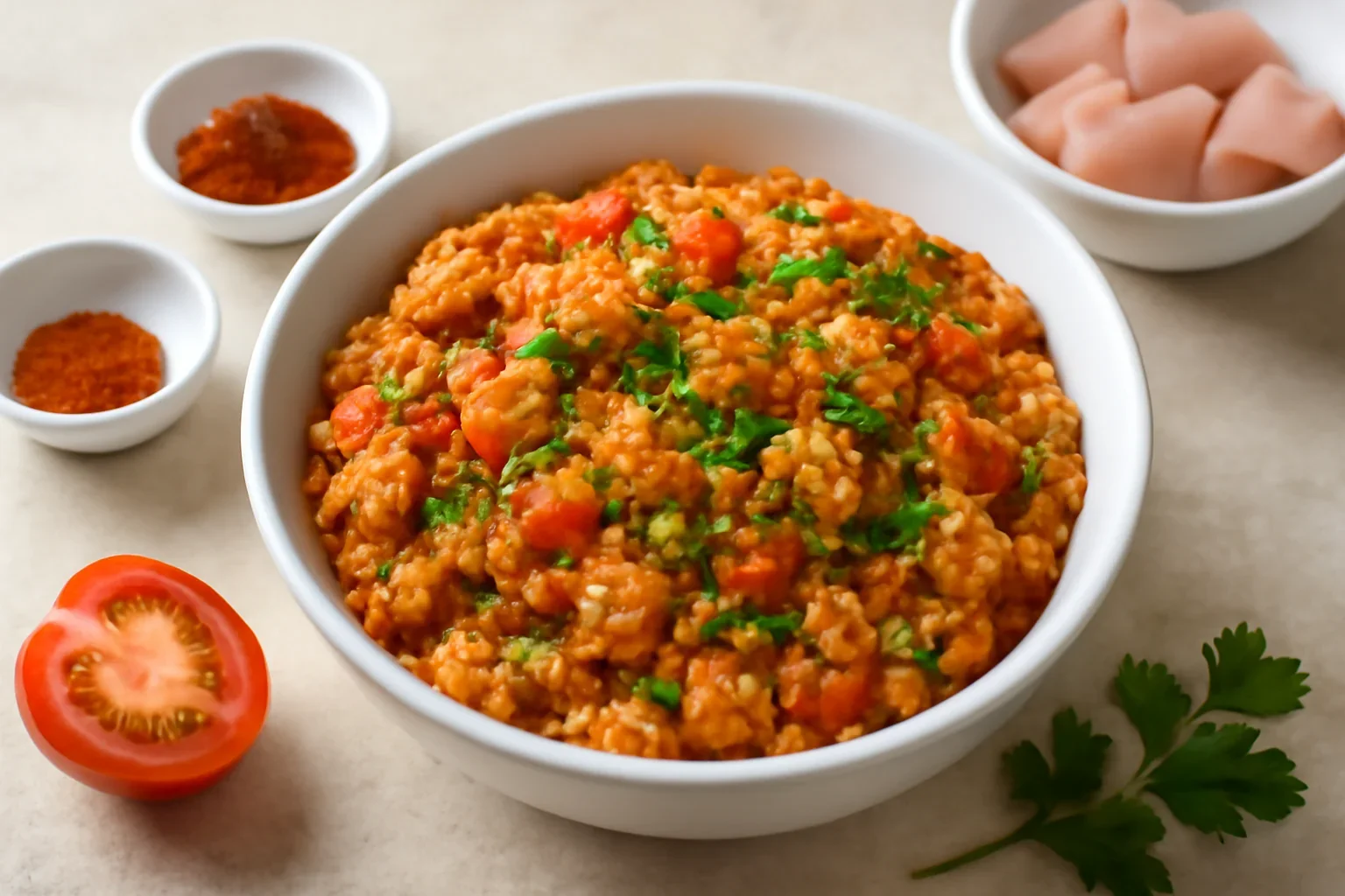 Risotto cu roșii și chilli