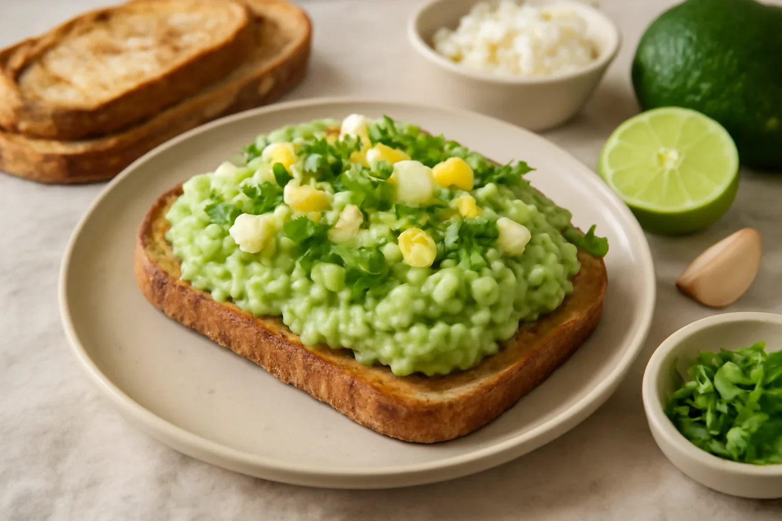 Tartinată de avocado cu coriandru