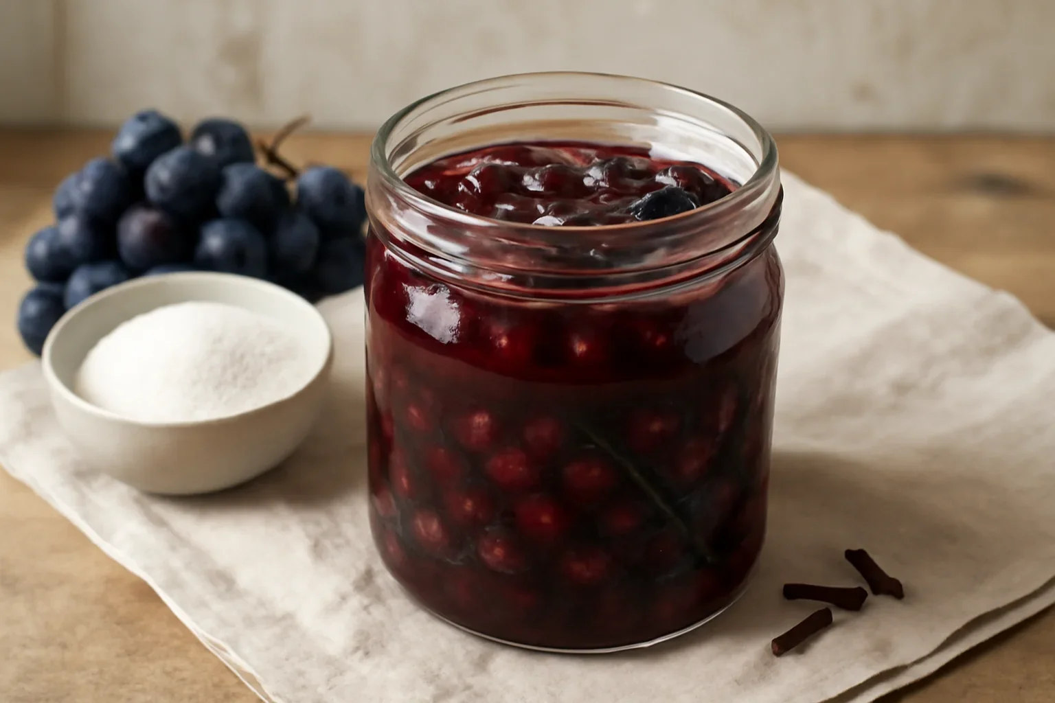 Dulceață de struguri, naturală, rețeta pas cu pas
