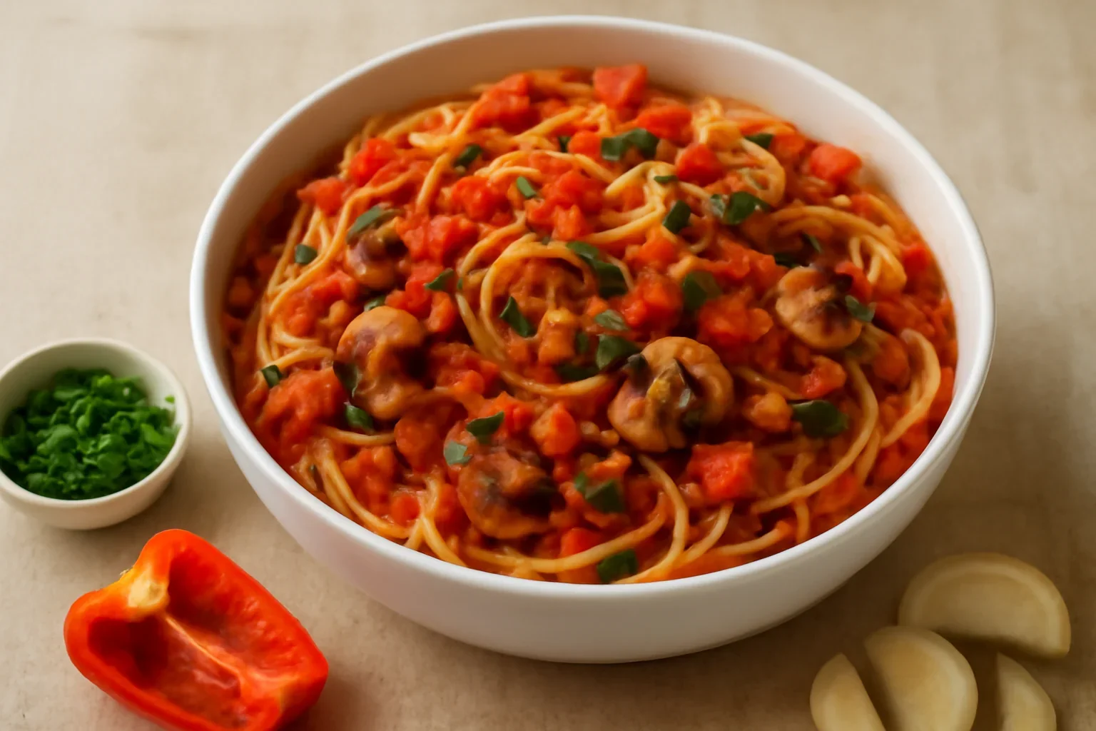 Spaghete cu legume reteta de post