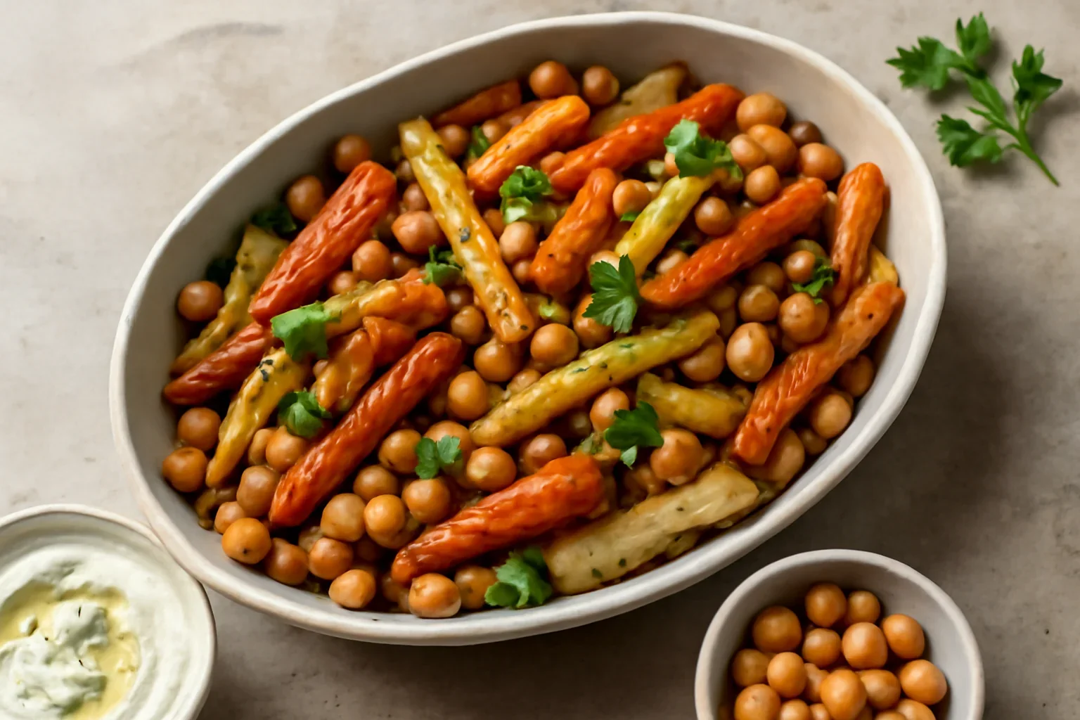 Legume rădăcinoase coapte cu năut