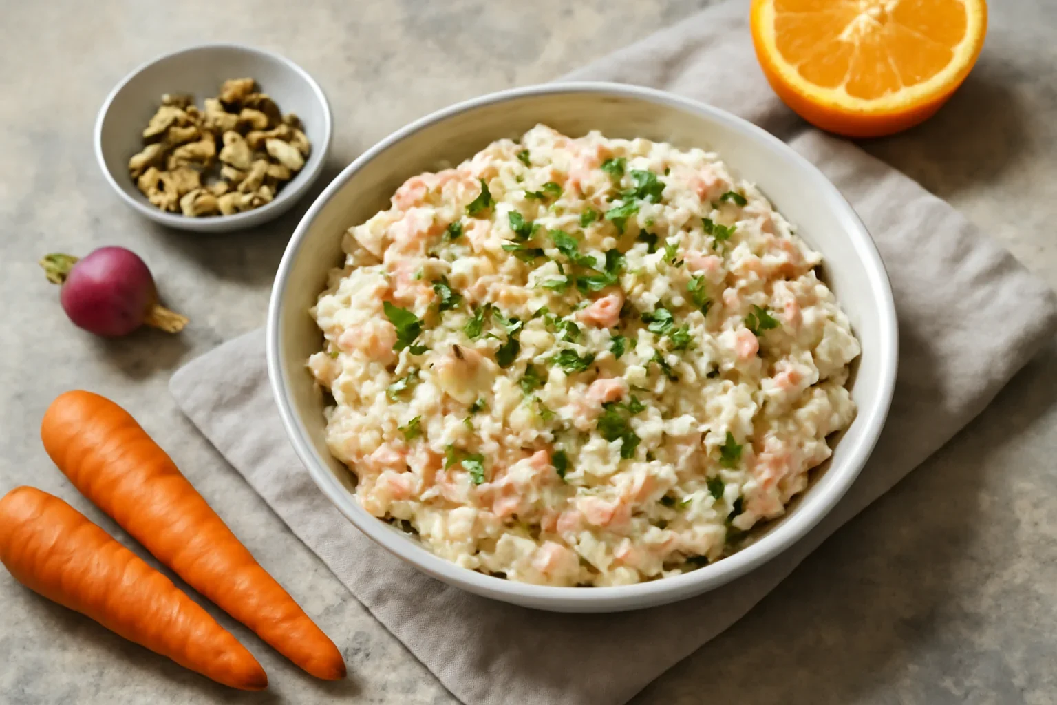 Salată de crudități – rețeta simplă sau cu dressing cremos