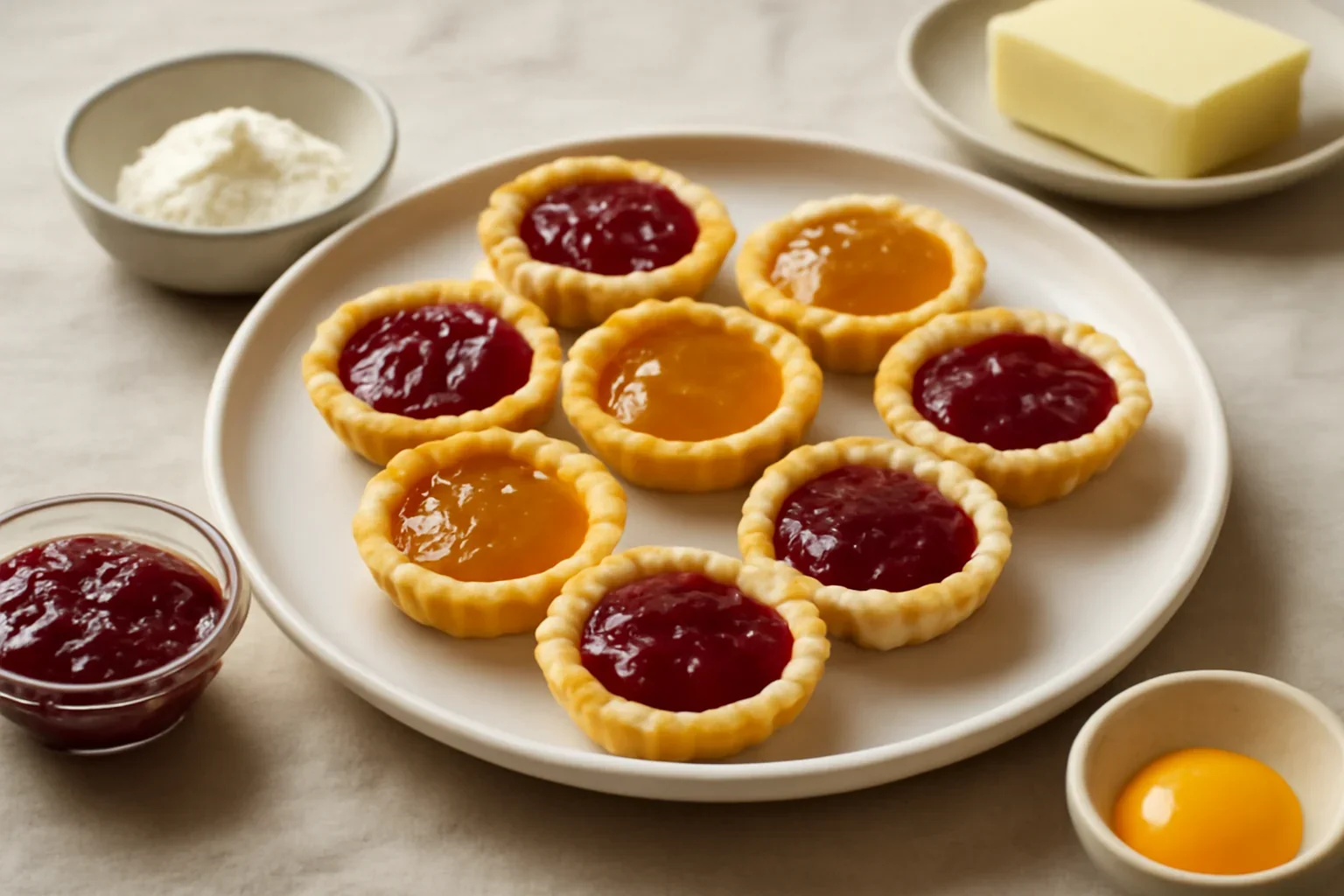 Mini tarte cu gem perfecte pentru ocazii speciale