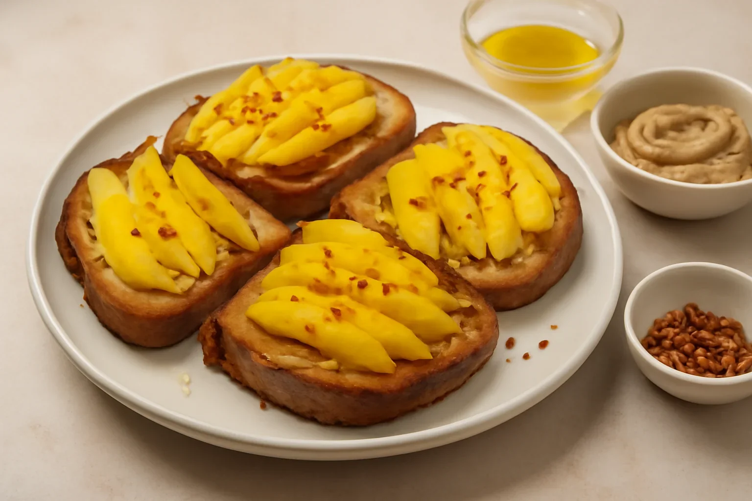 Toast cu mango