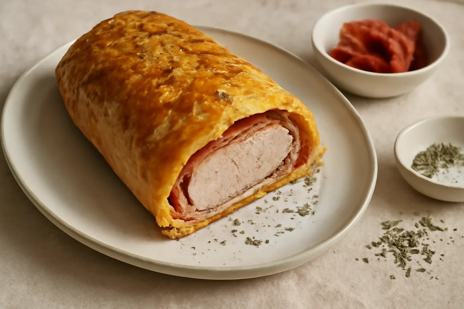 Muschiulet de porc in foietaj