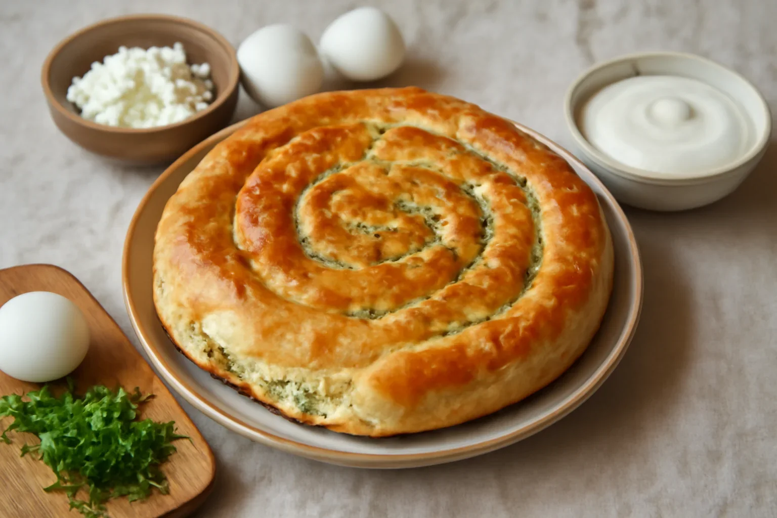 Placinta cu urda si branza de oi, ca in Moldova