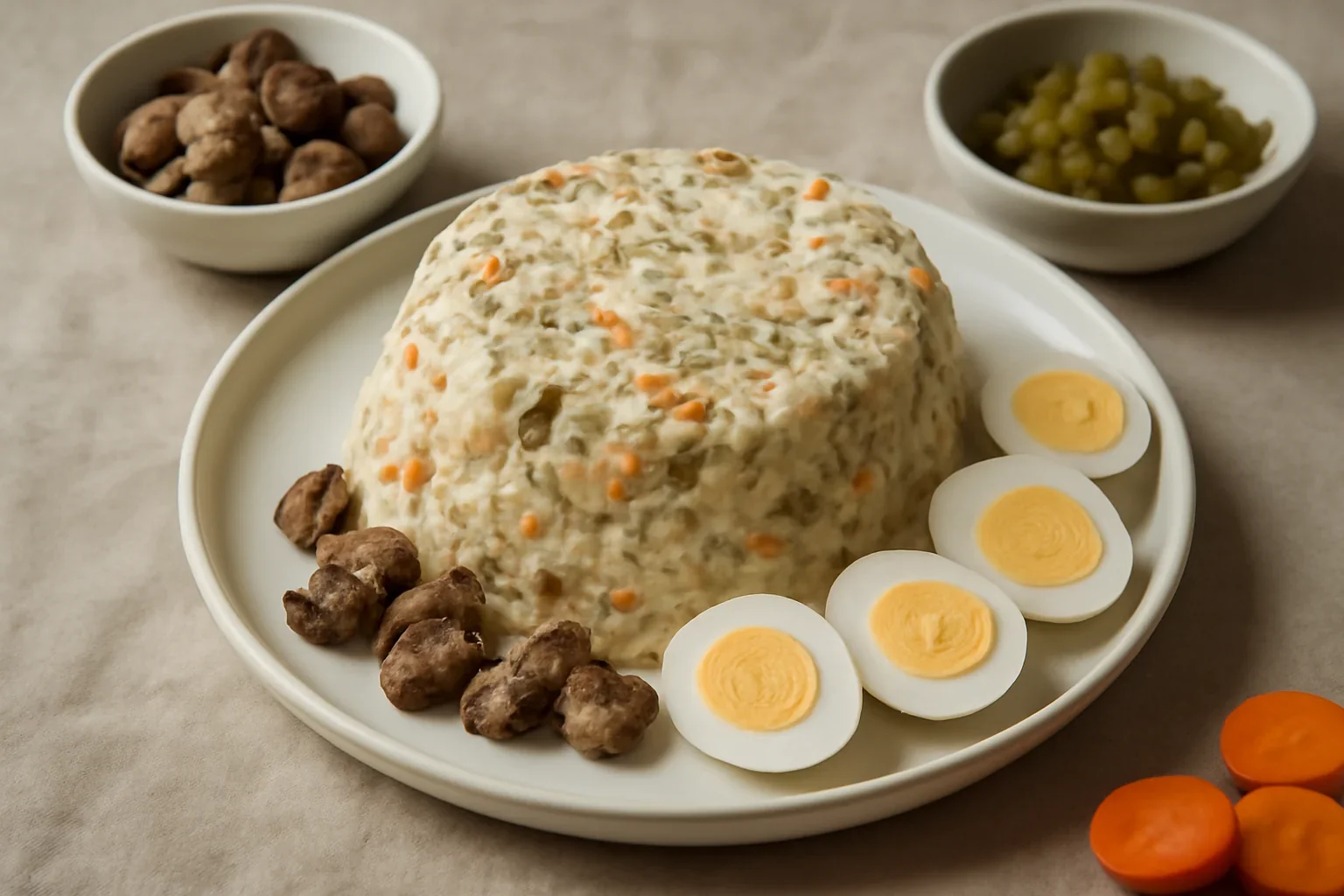 Salata aperitiv cu ficatei