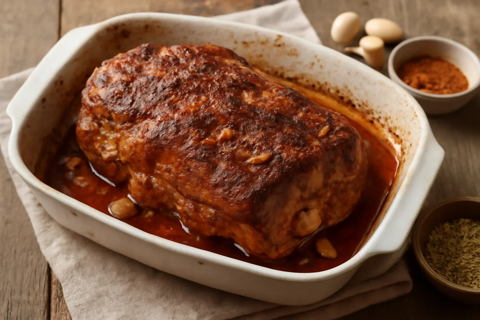 Ceafă de porc întreagă la cuptor, rețetă simplă pentru cea mai fragedă friptură