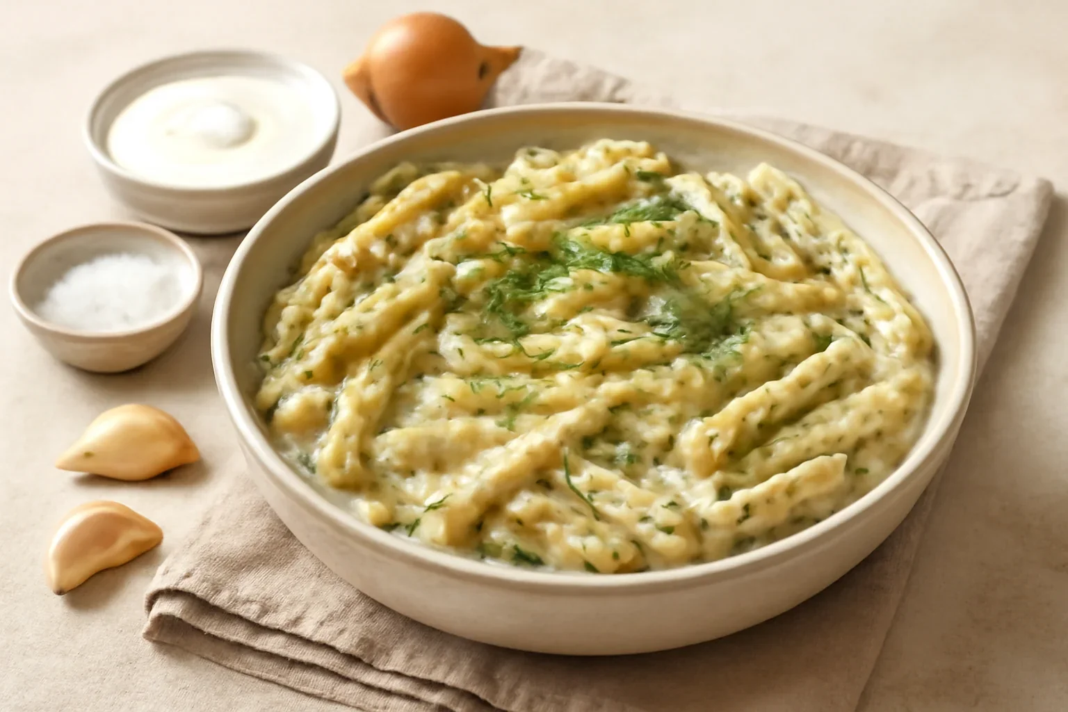 Mancare de fasole pastai cu smantana