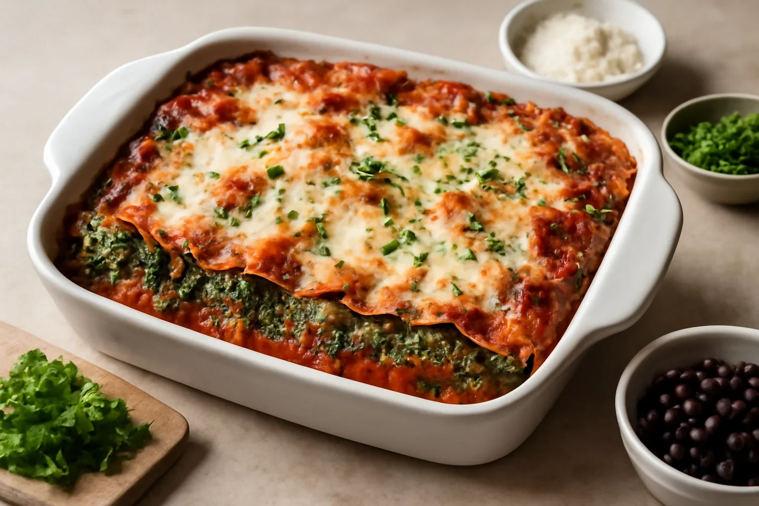 Lasagne cu spanac
