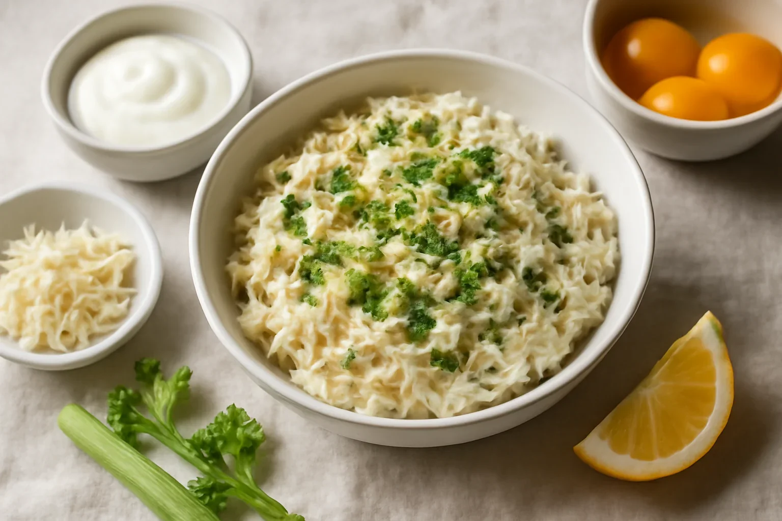 Salata de telina cu iaurt si maioneza