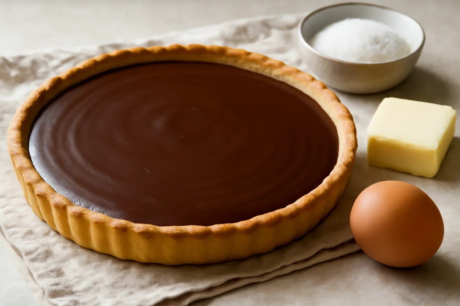 Tarta cu ciocolata / Tarte au chocolat