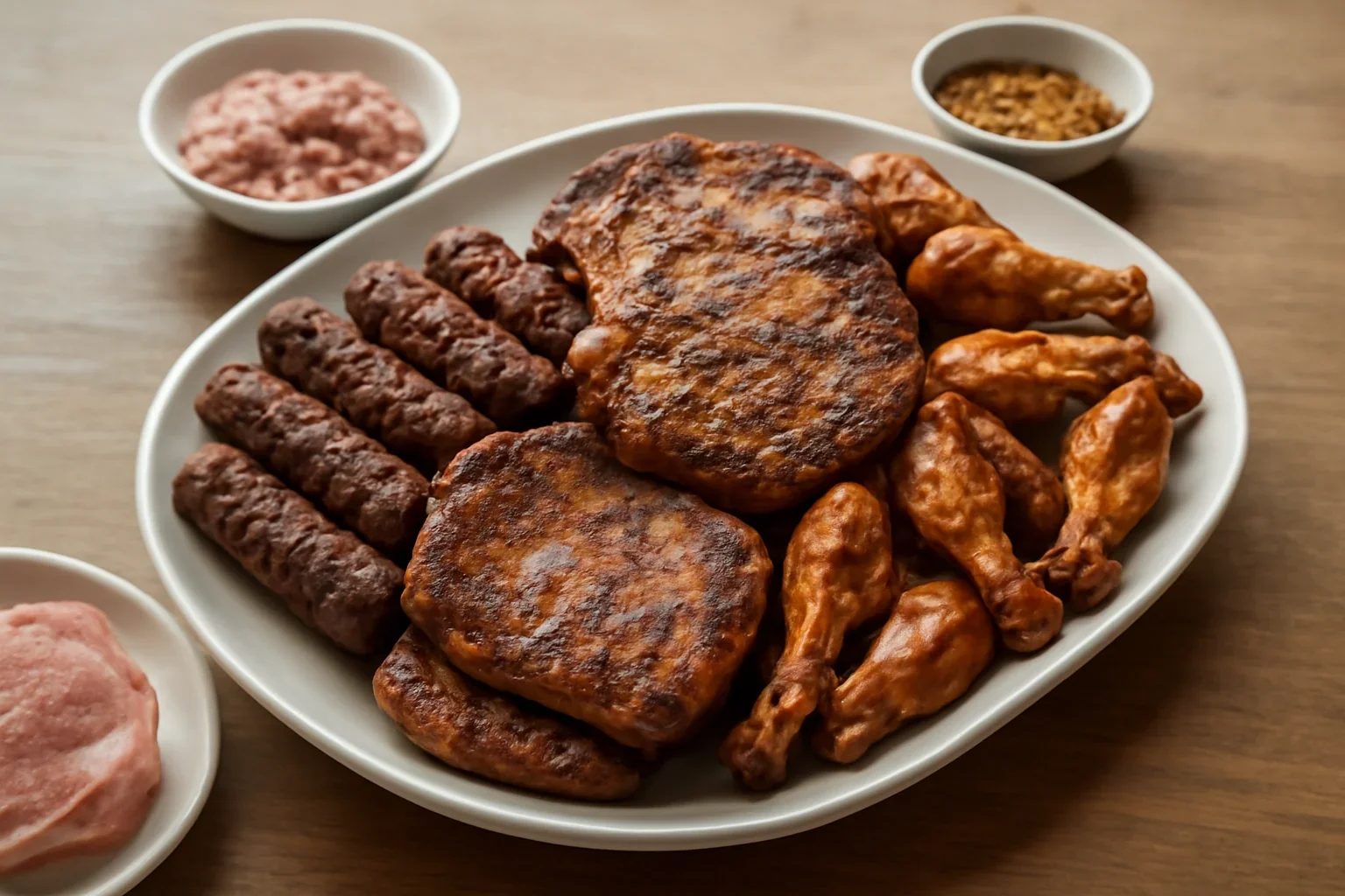 Reteta de mici, cotlet si aripioare marinate la gratar