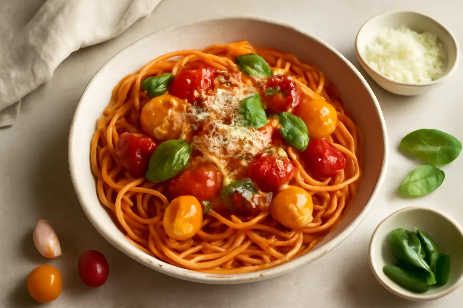 Paste cu roșii și parmezan rețeta simplă de pasta al pomodoro