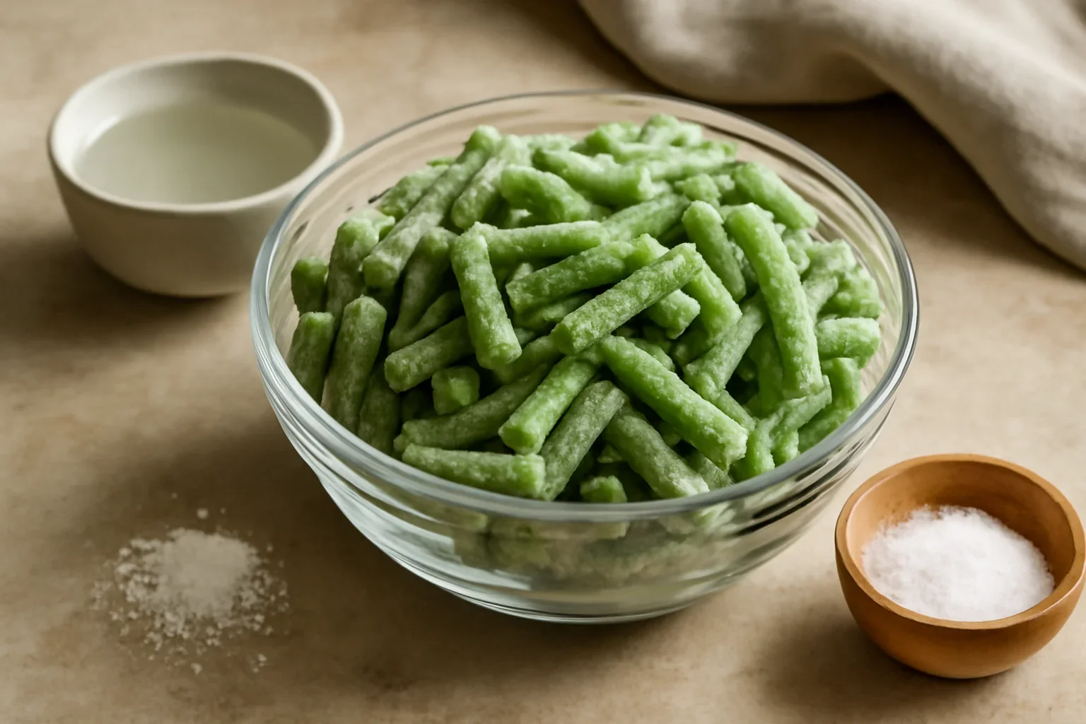 Fasole verde congelata – pastai la congelator pentru iarna