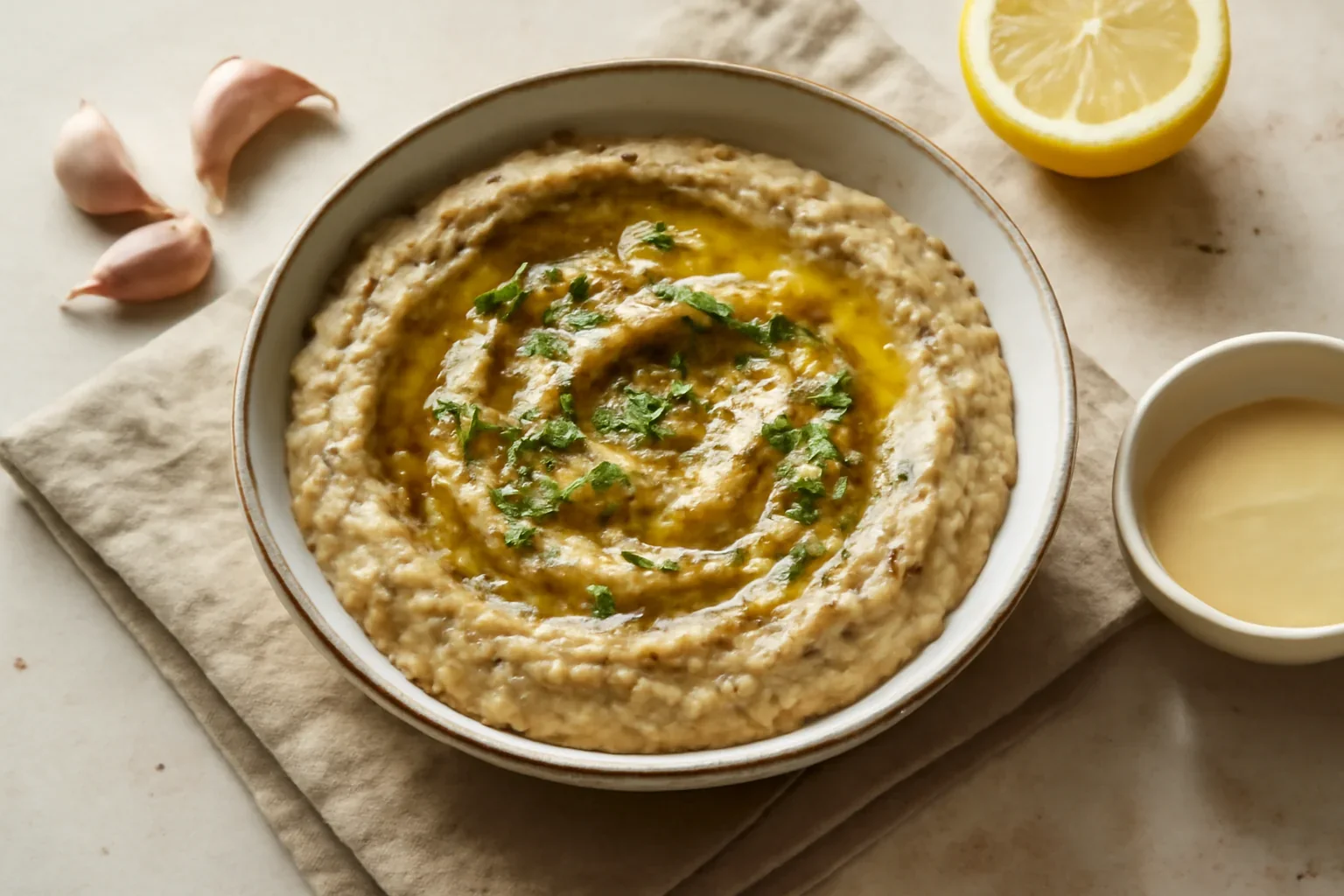 Baba Ghanouj / Salata de vinete orientala