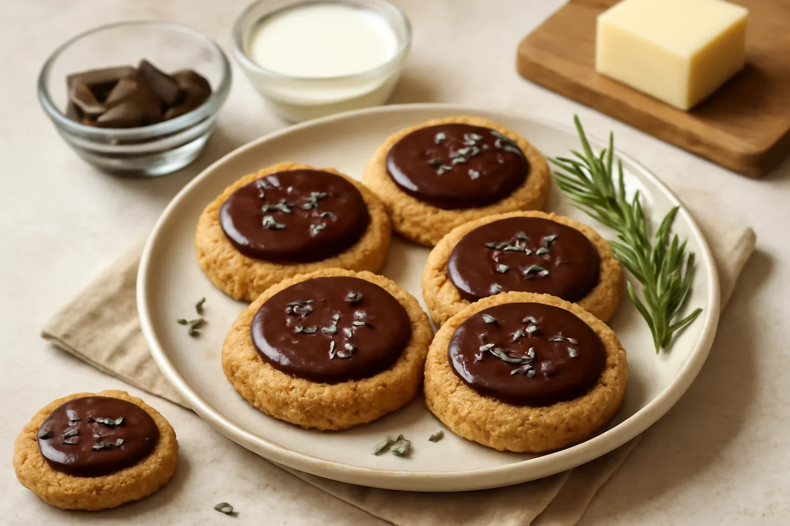 Biscuiți aromați cu lavandă și rozmarin