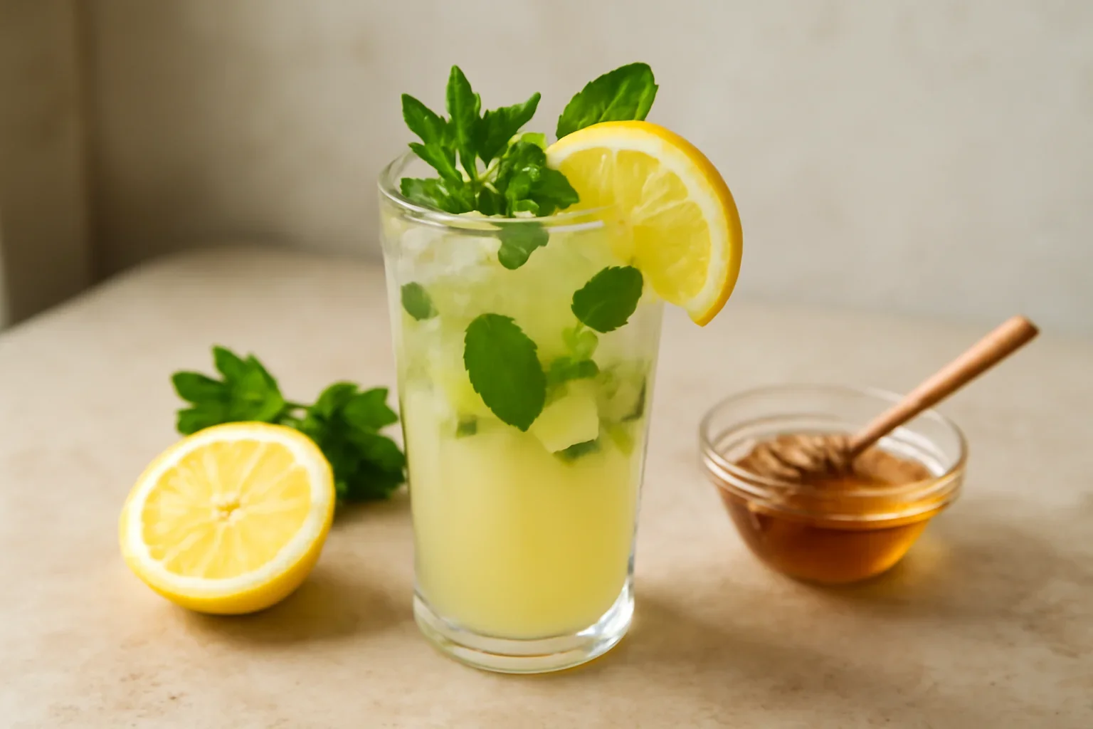 Limonada cu menta si miere, PERFECTA pentru vara