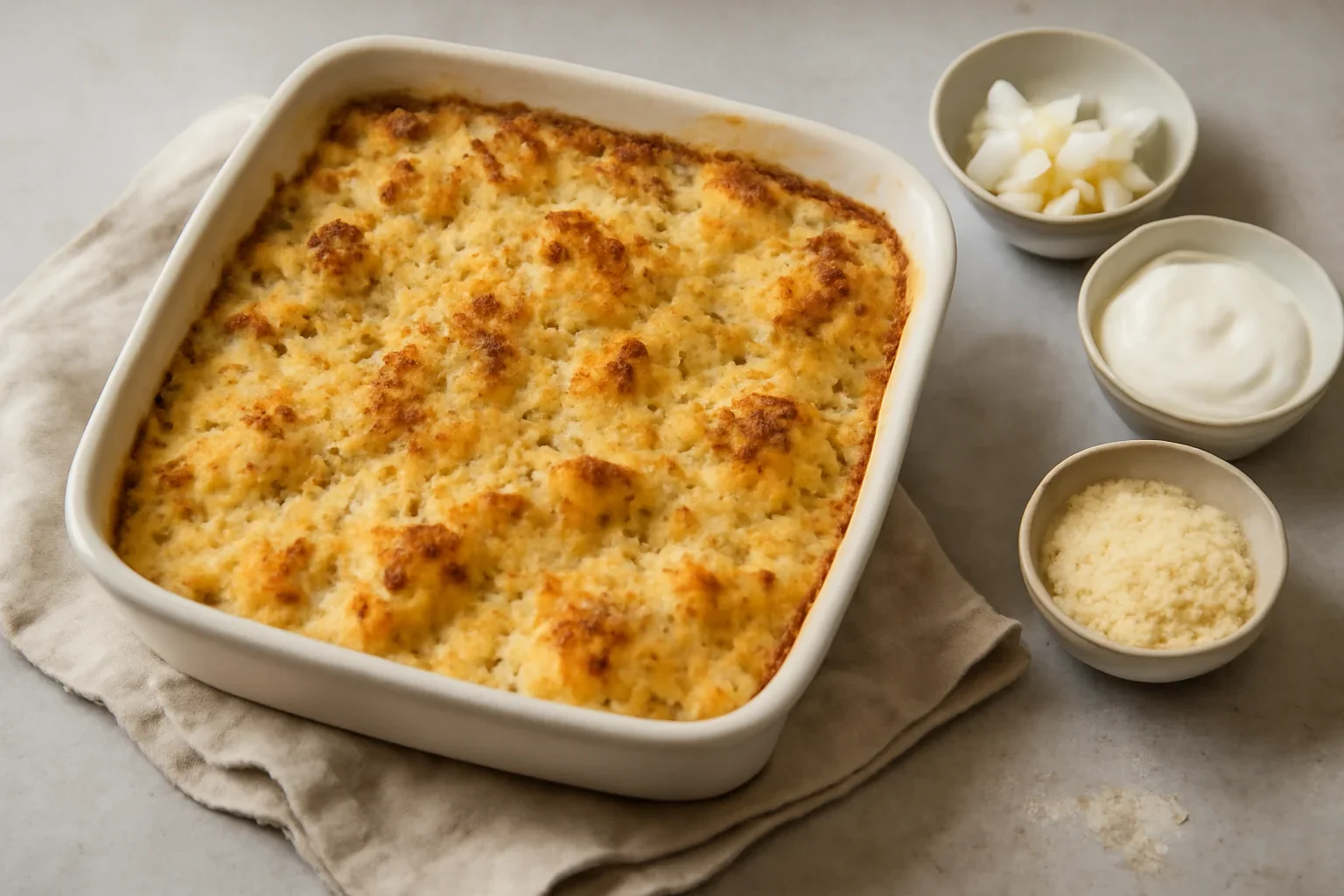 Conopida gratinata cu branza si smantana, la cuptor