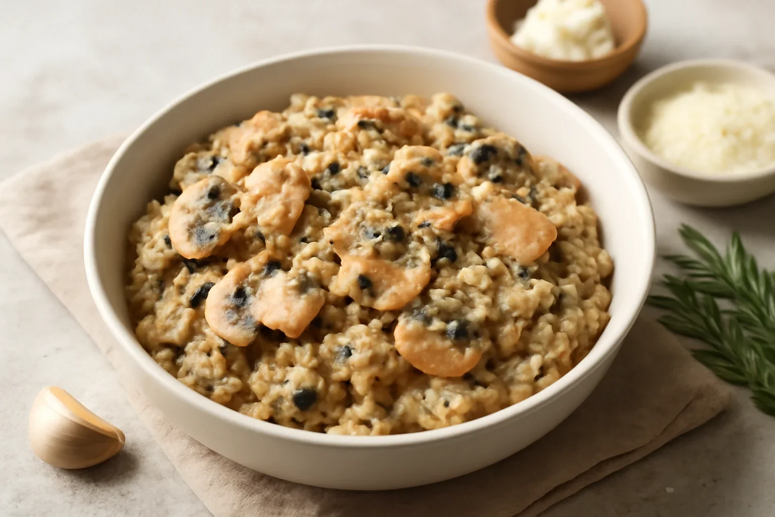 Risotto cu pui și ciuperci