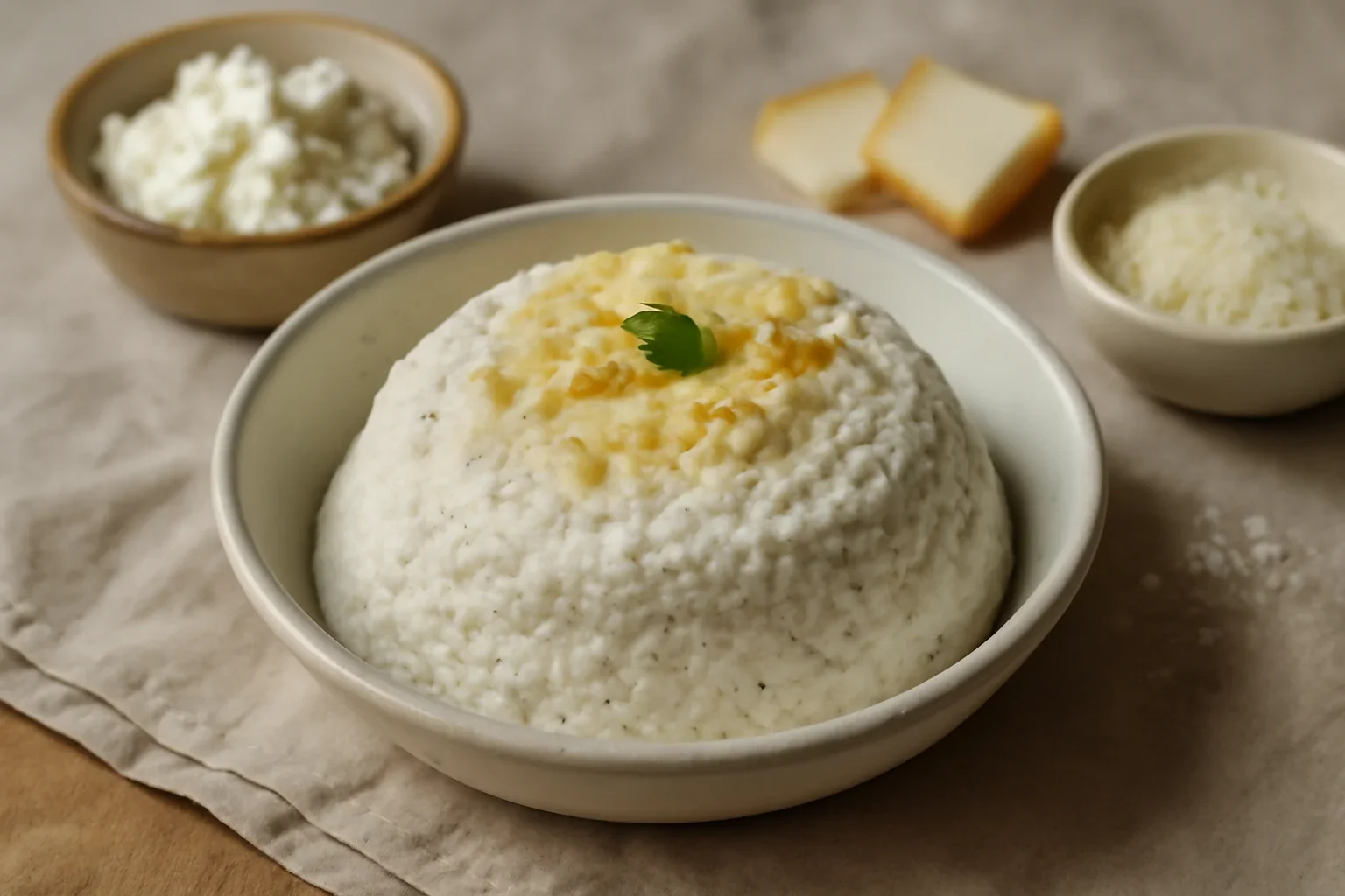 Crema aperitiv cu ricotta, parmezan si cas afumat