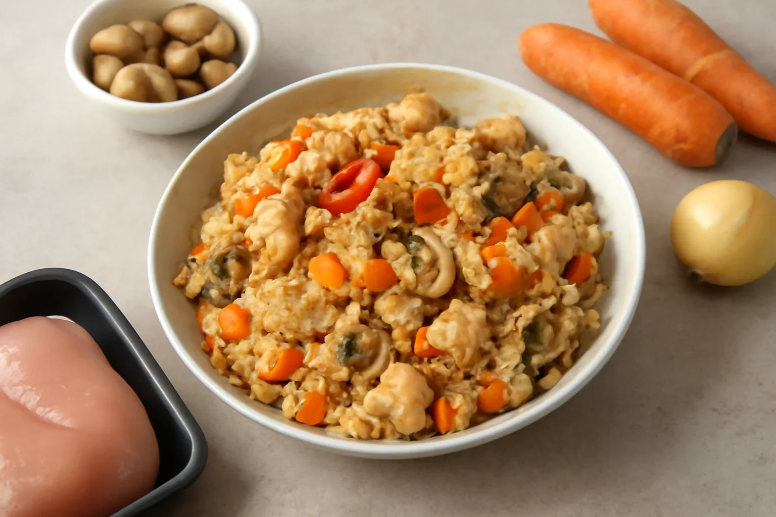 Pilaf de orez cu piept de pui si legume