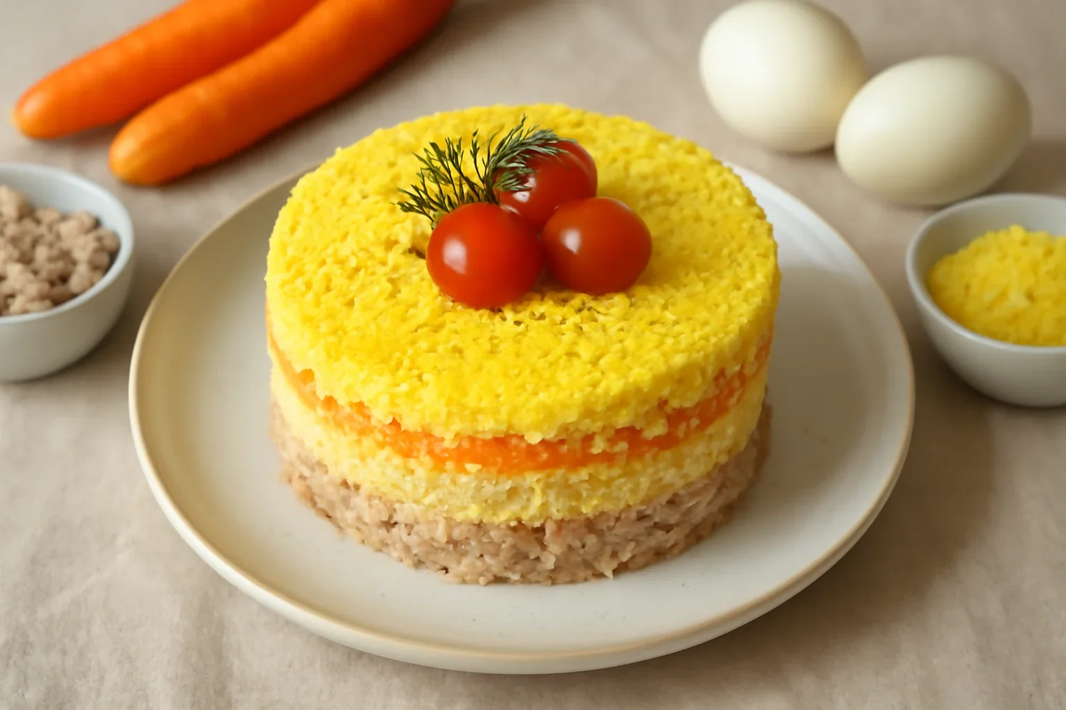 Salata Mimoza cu ton