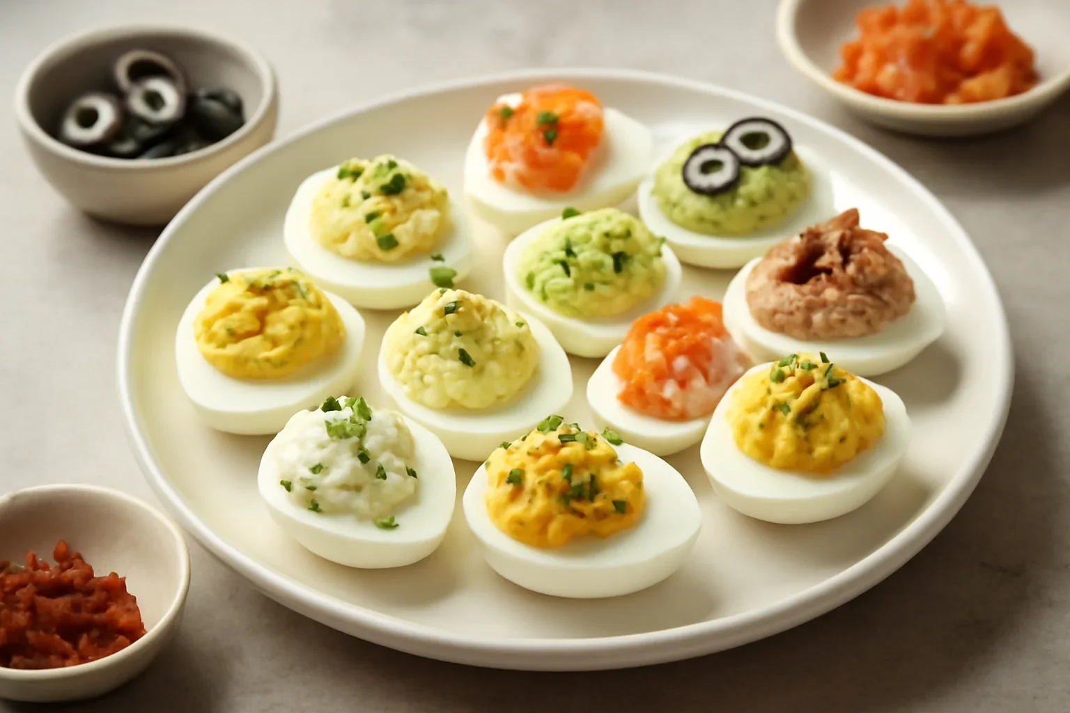 Ouă umplute în 6 rețete + video – simple, cu pate de ficat, pastă de pește, brânză, avocado sau fără maioneză