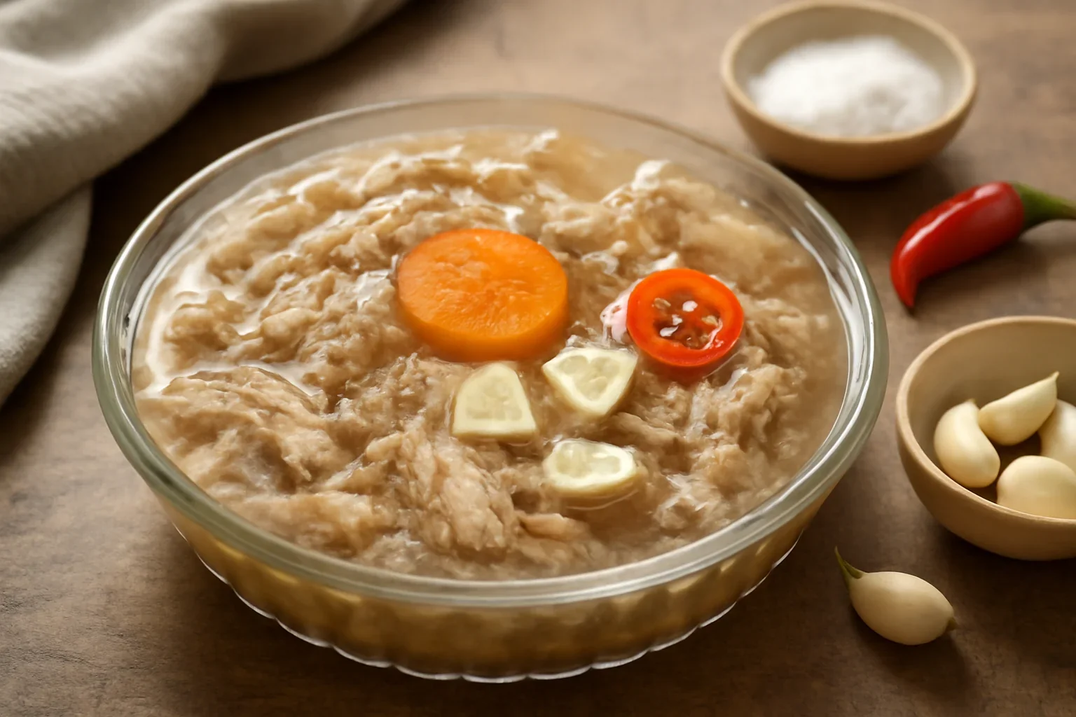 Piftie, racitura de pui, reteta la slowcooker
