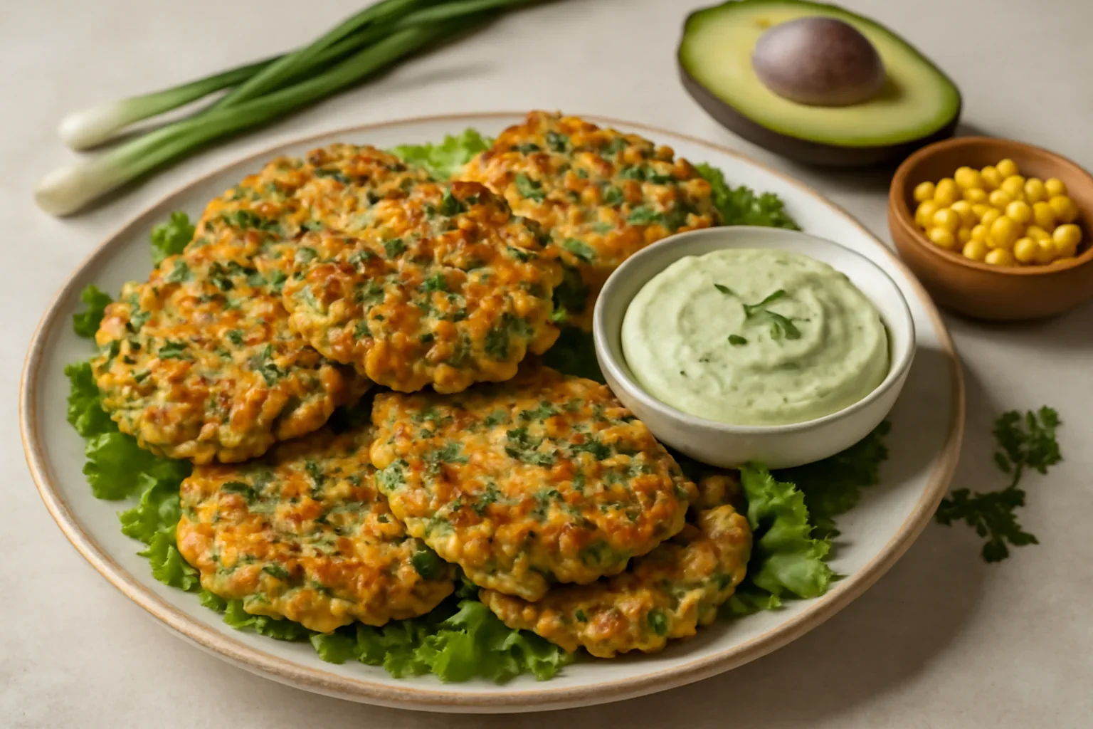 Fritters crocante cu pui și legume