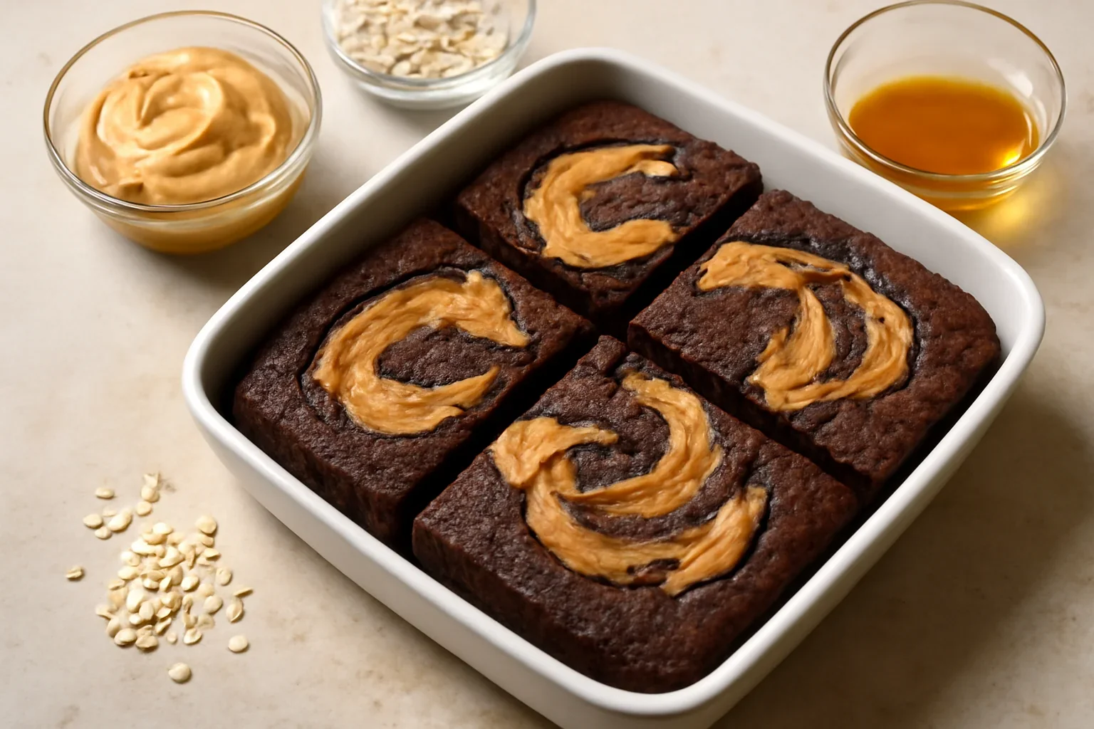 Brownies cu unt de arahide