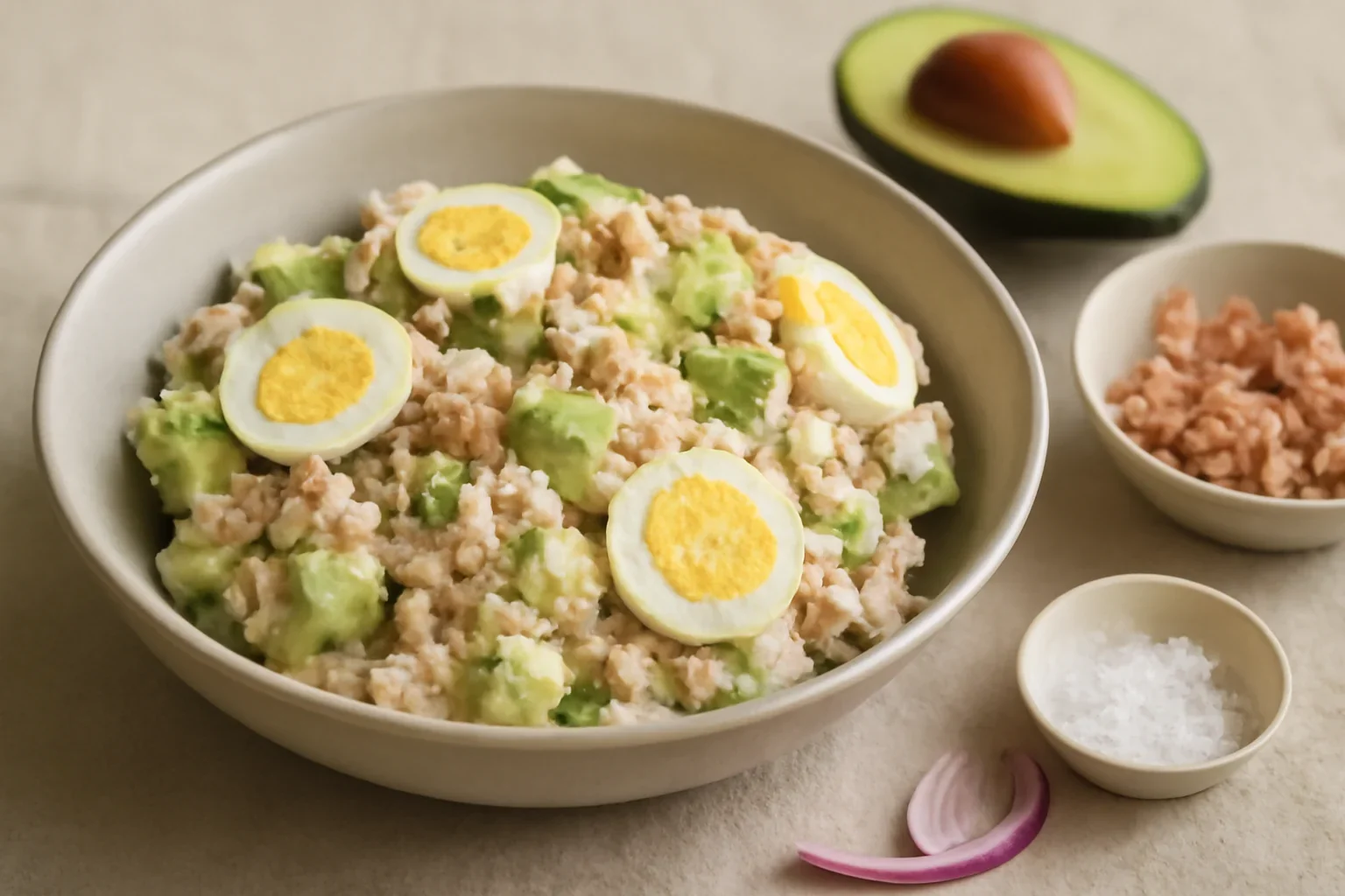 Salata cu ton si avocado