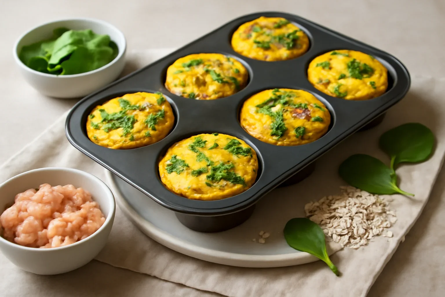 Muffins cu ouă