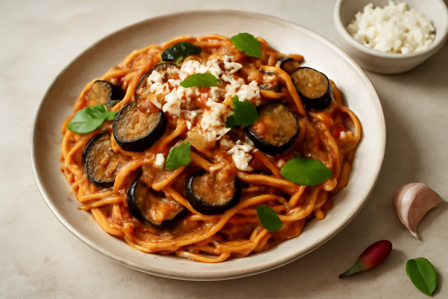 Spaghete a la norma
