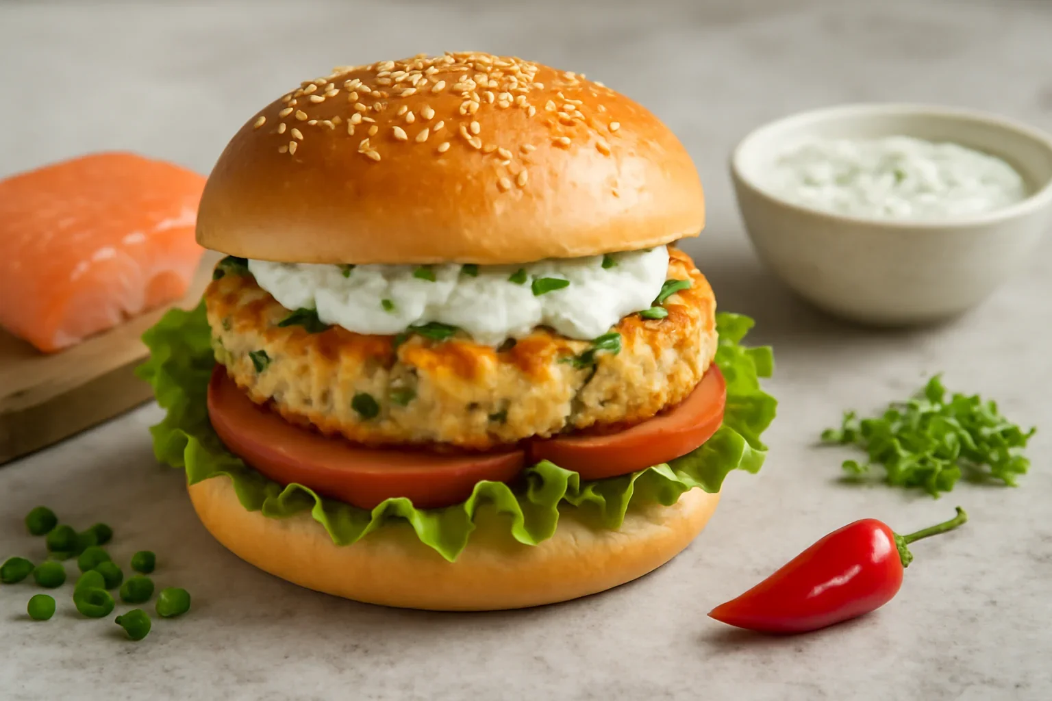 Burger de somon