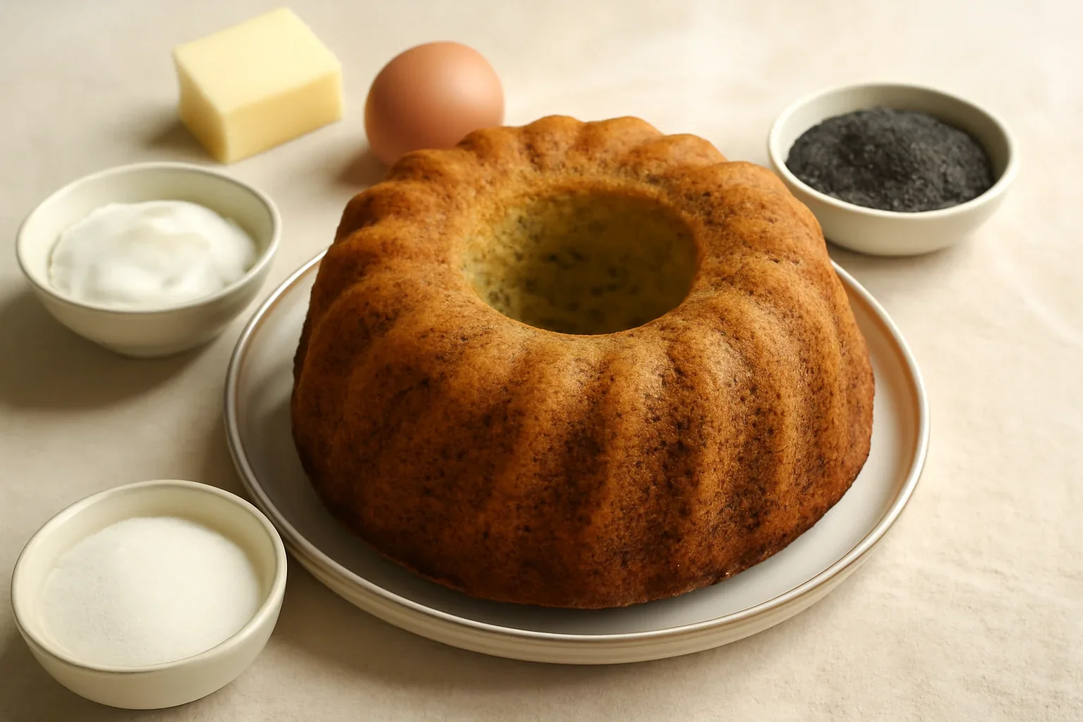 Bundt cake cu mac