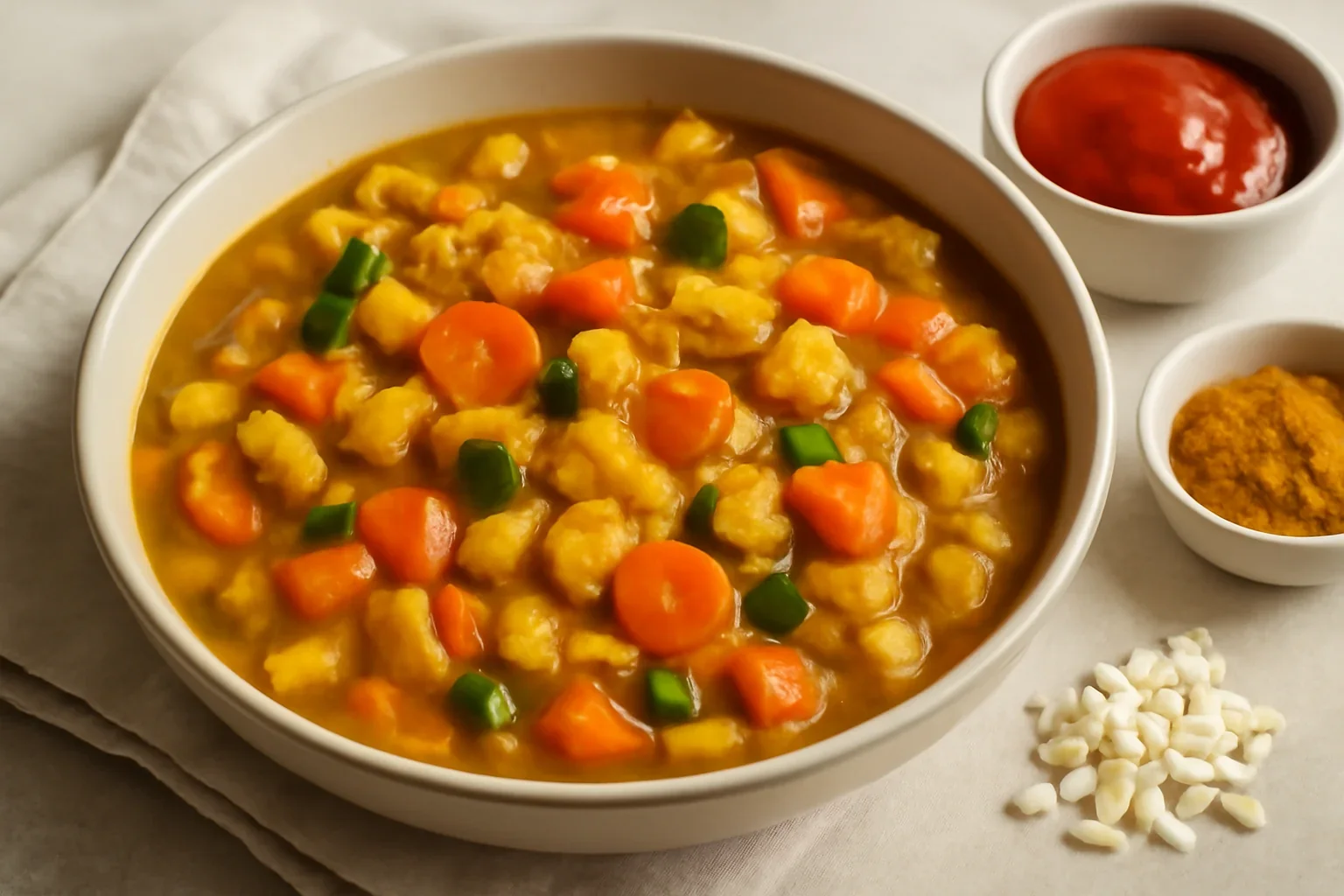 Curry de pui cu legume