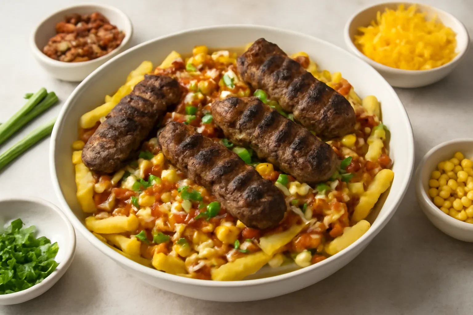 Loaded french fries si mici la Breville AirFryer